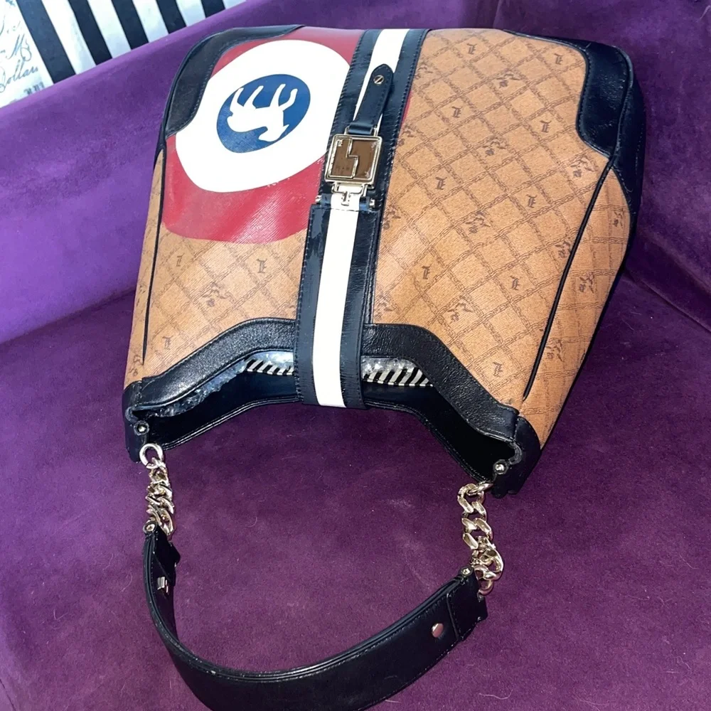 Sale 🔥 L.A.M.B. Tan and Black Tote by Gwen Stefani - Picture 5 of 9